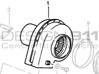 Heater blower. Porsche 911 3.2L 1984-89 / 965